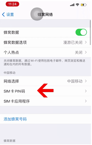 绿园苹果14维修网分享如何给iPhone14的SIM卡设置密码 