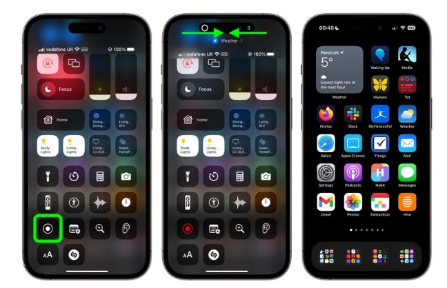 绿园苹果手机维修分享iPhone14录屏如何隐藏灵动岛和红色指示器 
