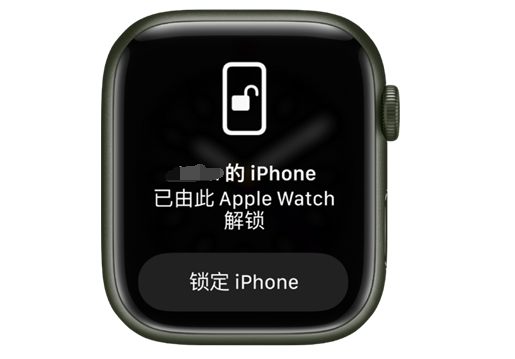 绿园苹果手机维修分享用 AppleWatch 解锁配备面容 ID 的 iPhone方法 