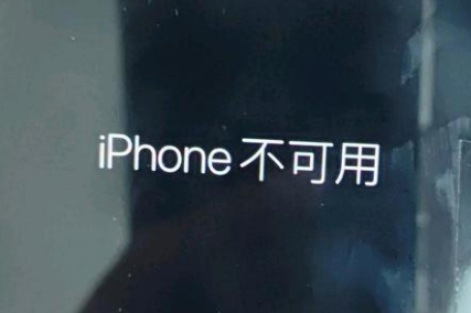 绿园苹果服务网点分享锁屏界面显示“iPhone 不可用”如何解决 